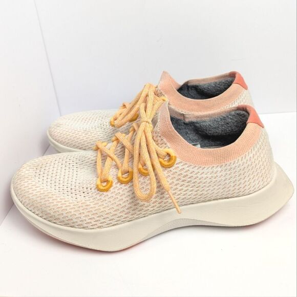 Allbirds Women's Cream & Peach Tree Dasher Knit Athletic Shoes Womens 10 - Picture 3 of 7